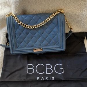 BCBG Navy Quilted handbag